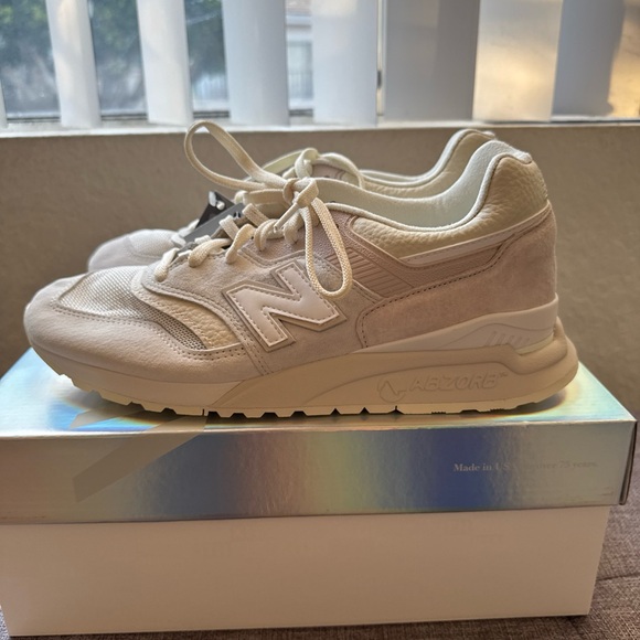 Kith New Balance Cream Sneakers